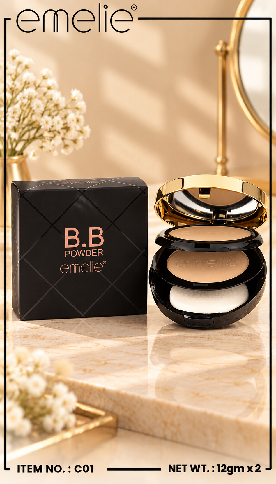 Emelie BB Double Face Powder