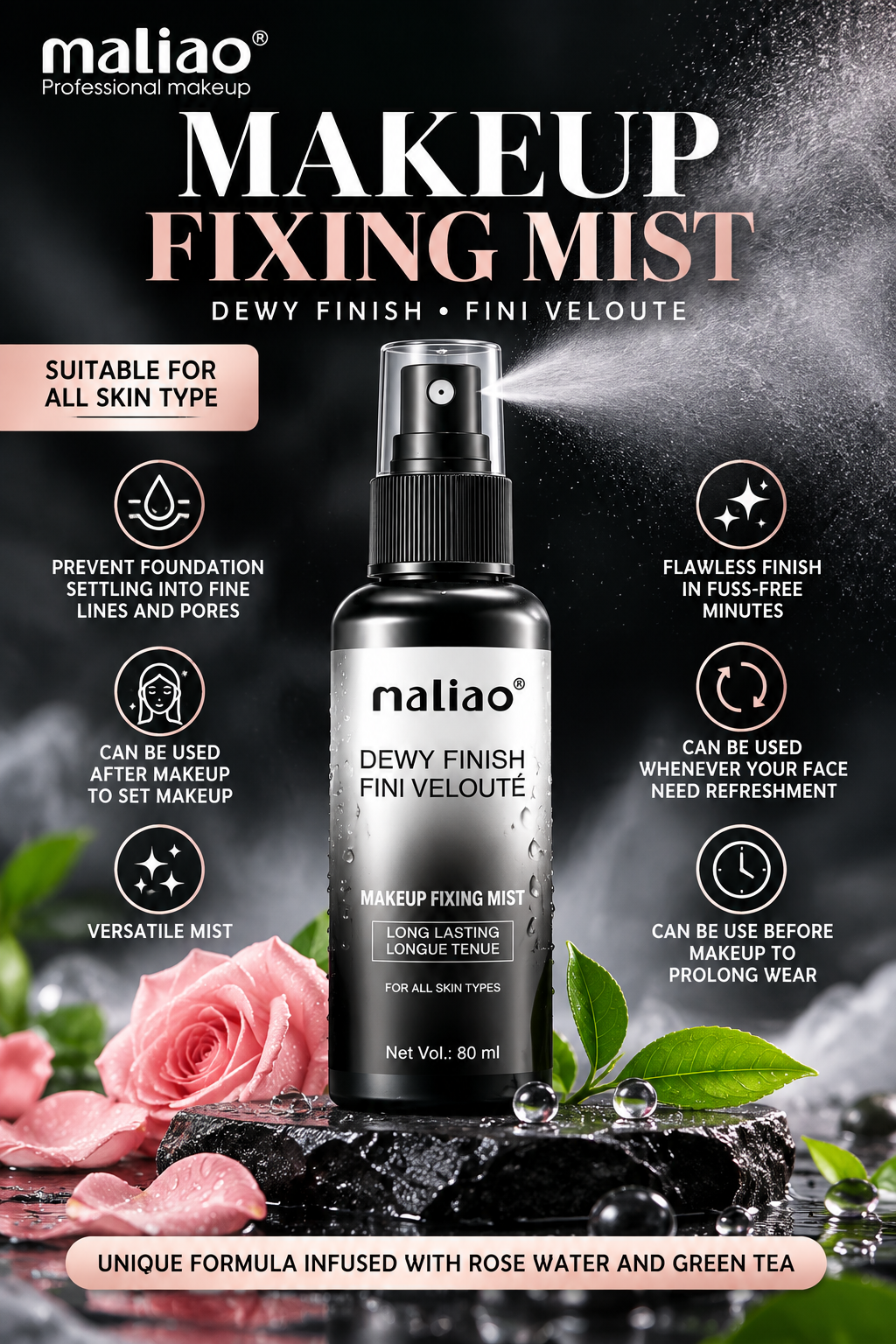 Maliao Ever Matte Makeup Fixer Spray