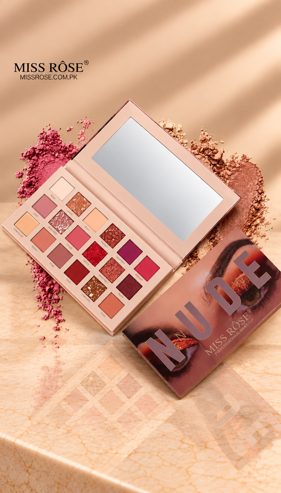 Miss Rose Sunset Nude Desert Eye Shadow Palette B