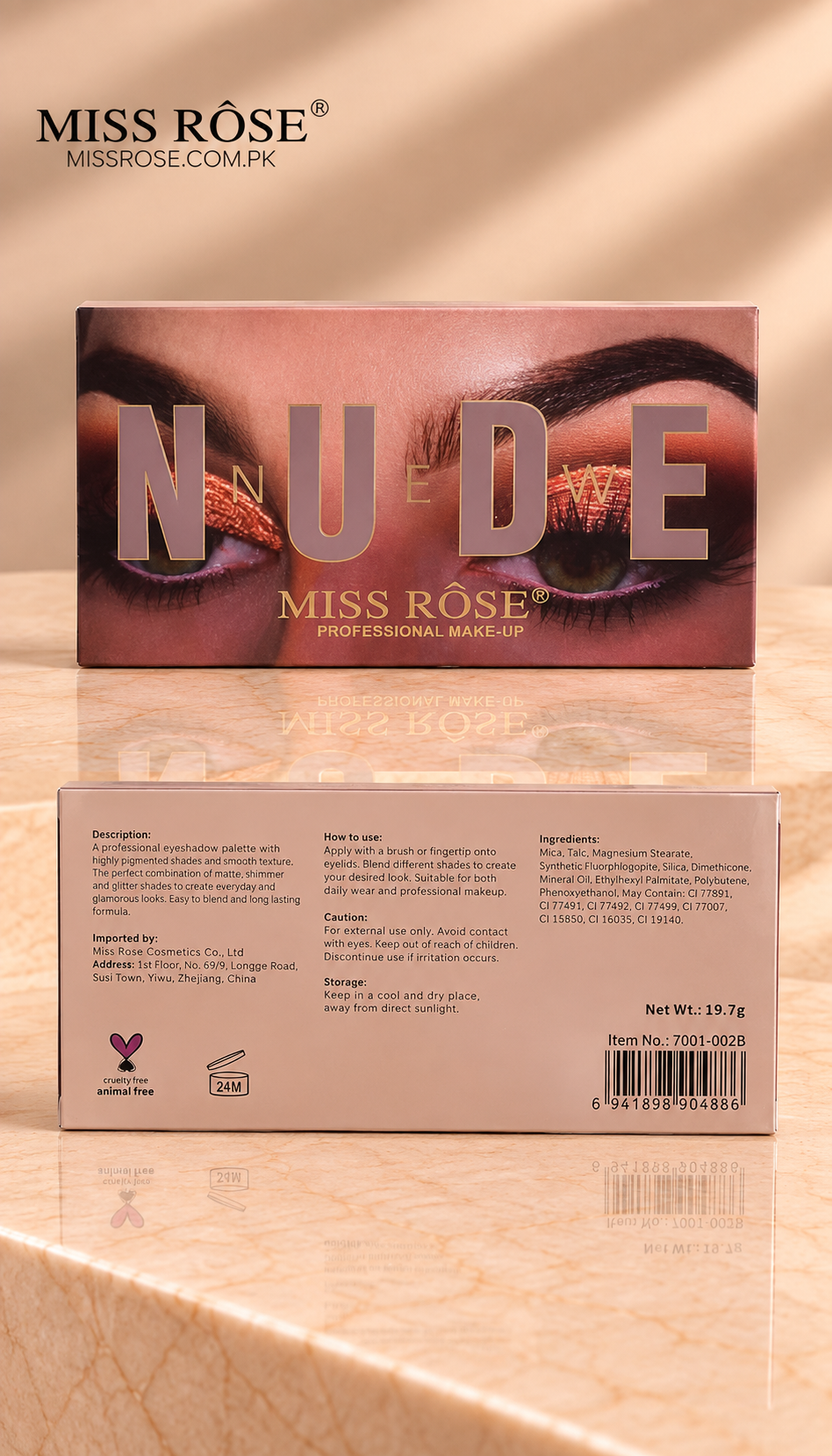 Miss Rose Sunset Nude Desert Eye Shadow Palette B