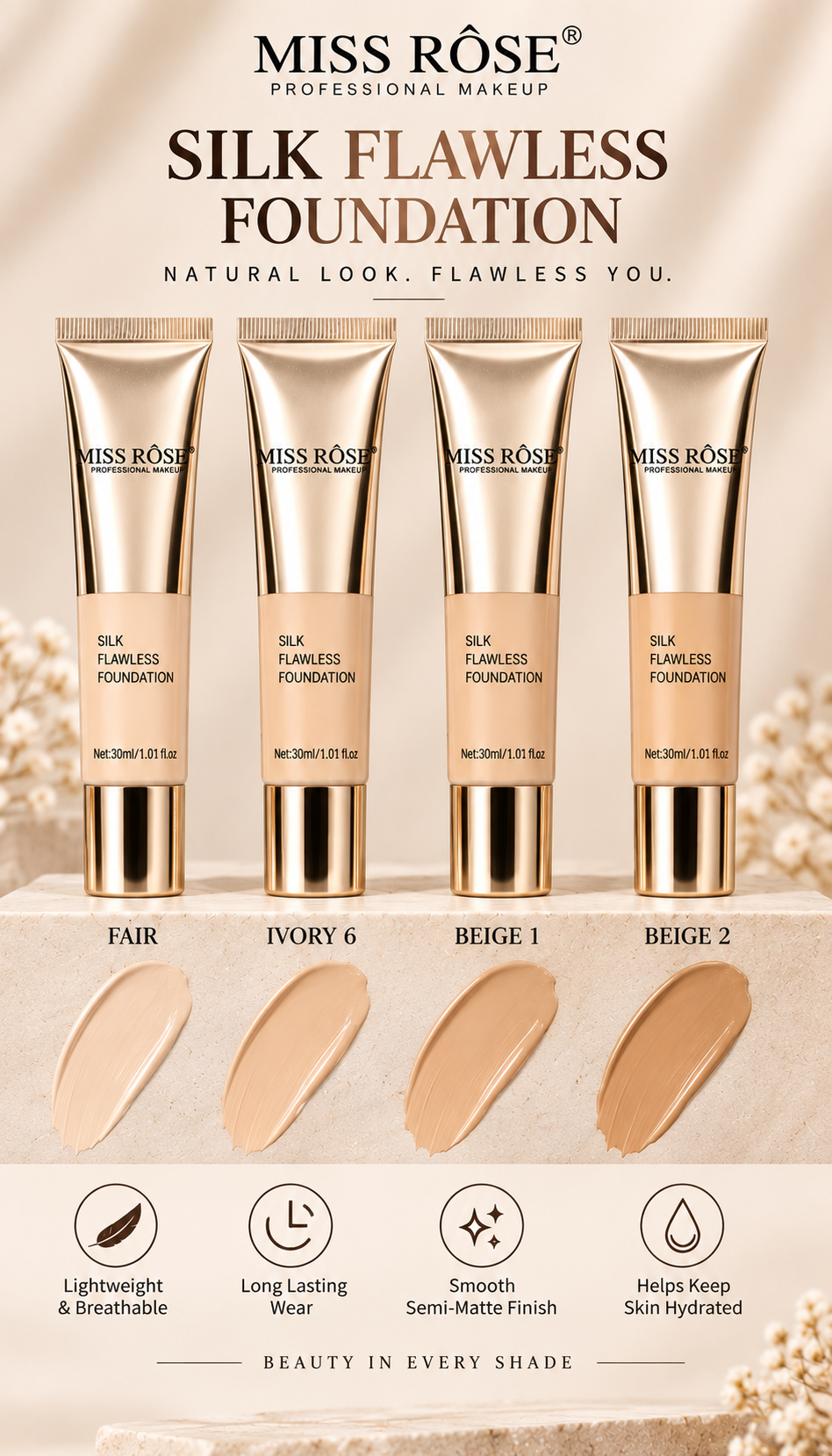 Miss Rose Silk Flawless Foundation