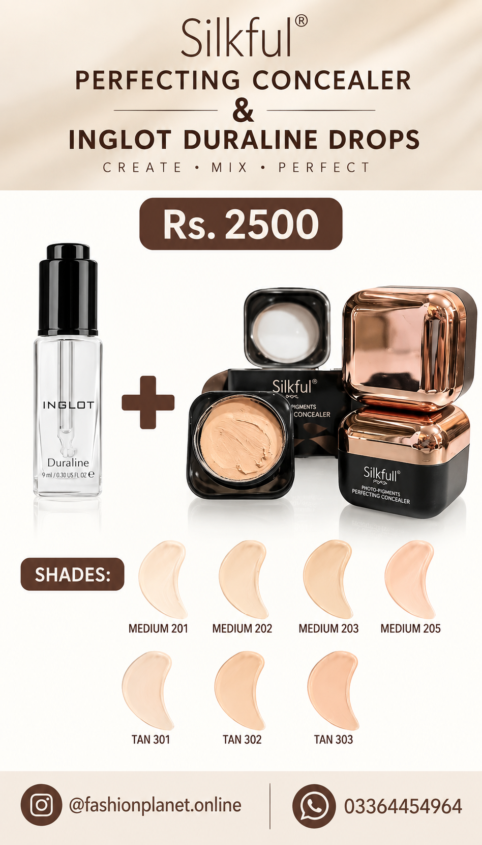 Deal Silkful Perfecting Concealer + Inglot Dura Liner Dropper