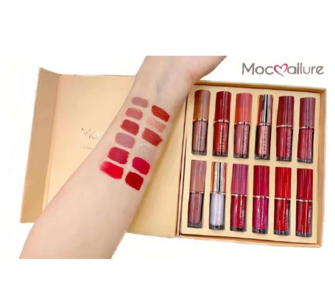 Crazy Girl - 12 Matte Colors Liquid Lipstick Box - 2.5ml*12pcs