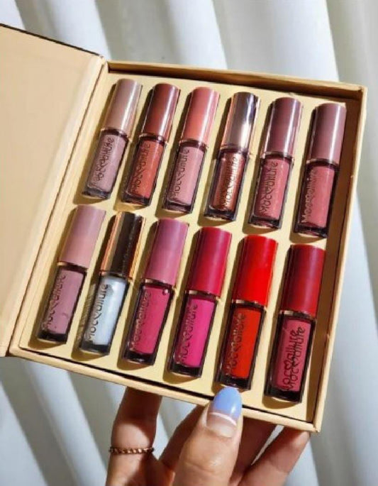 Crazy Girl - 12 Matte Colors Liquid Lipstick Box - 2.5ml*12pcs