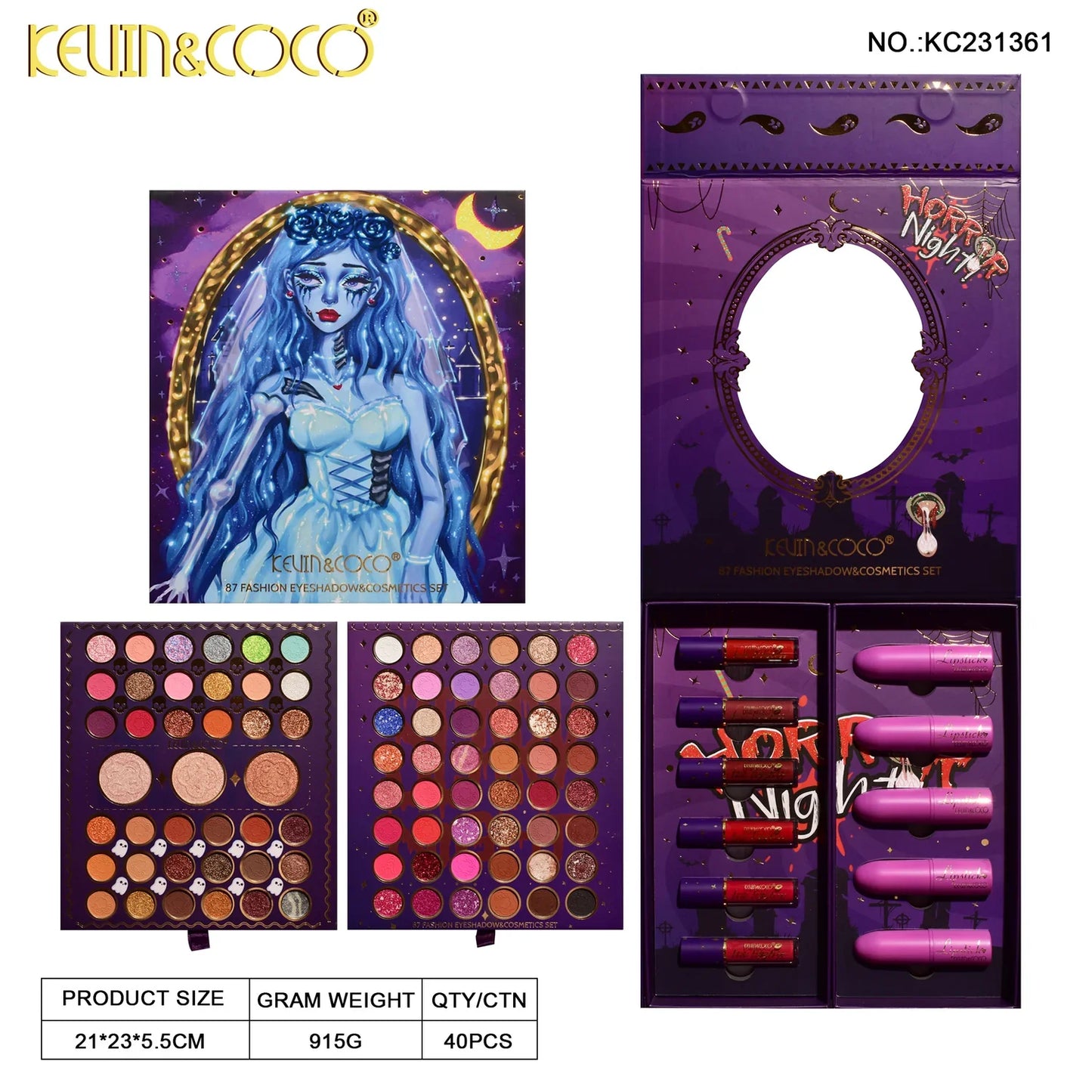 【Halloween Edition】87-Color Moonlight Bride Makeup Set