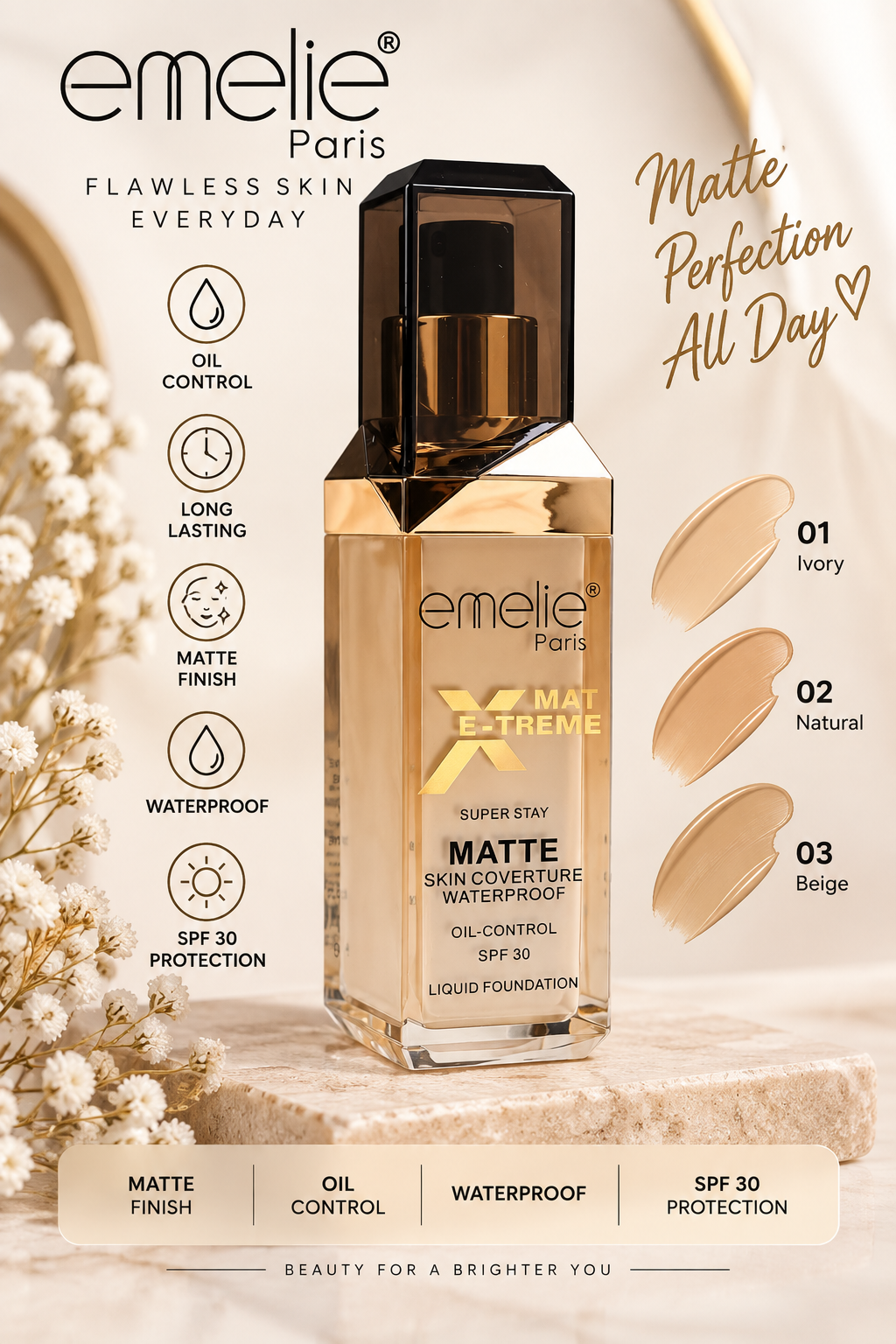 Emelie Xtreme Matte Foundation