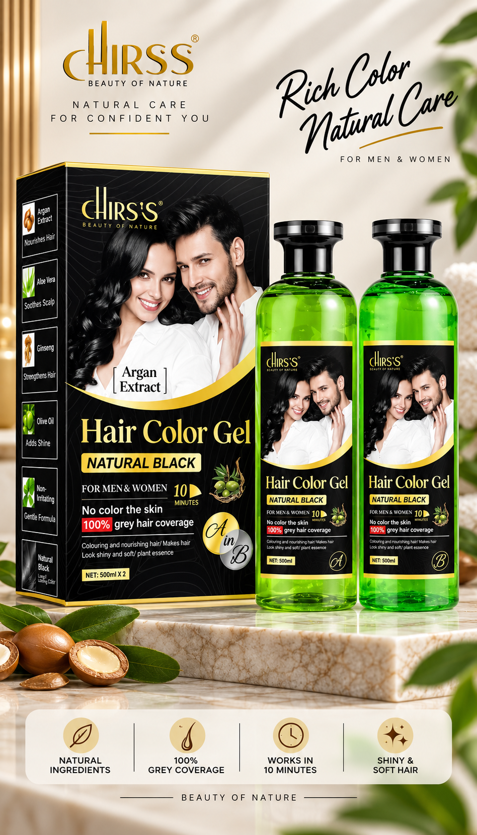 Chirss Natural Hair Color
